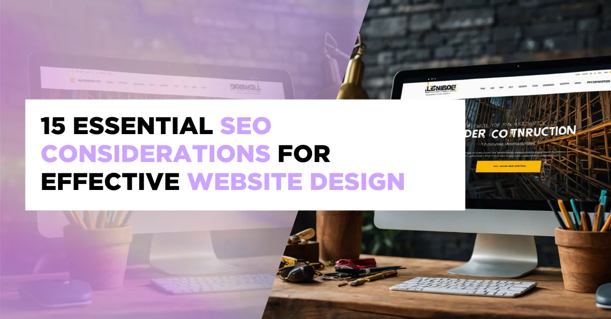 15 Essential SEO Considerations for Effective Website Design